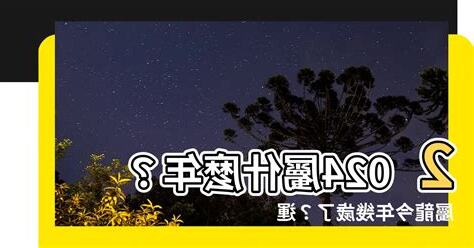 2024 屬什麼